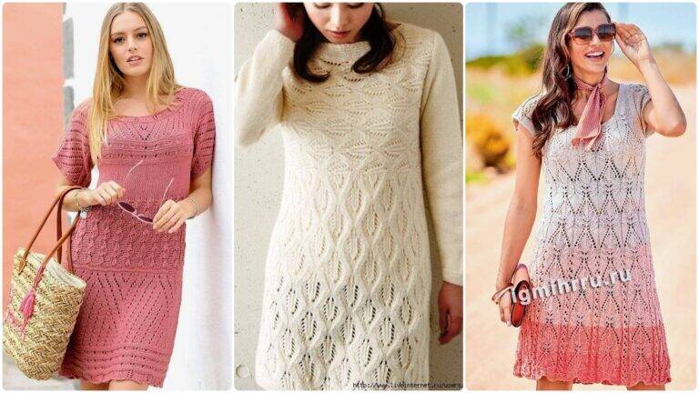Lindos Vestidos de Tricô Elegantes com Gráficos para Você Criar Peças Incríveis!