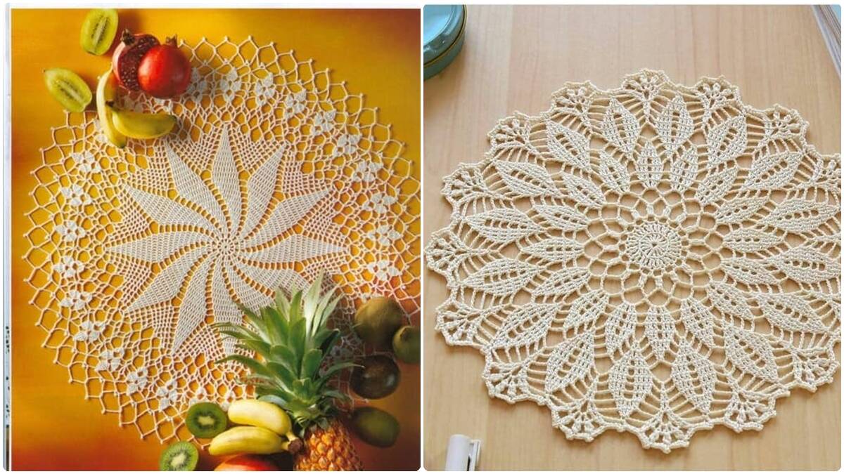 Crie 11 Lindos Centros de Mesa em Crochê com Gráficos Fáceis de Copiar!