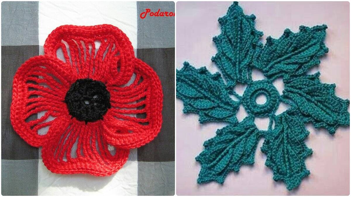 Flores de Crochê para Aplicação: Gráficos Detalhados para Você Copiar!