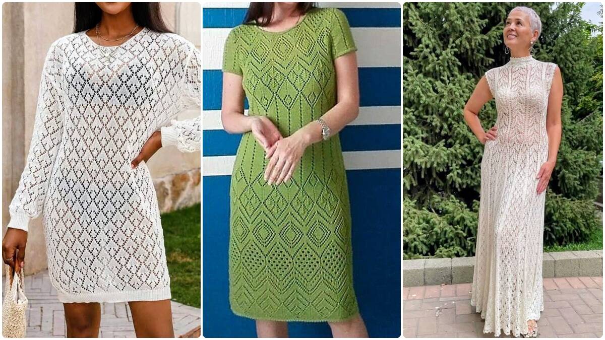 15 Vestidos de Tricô de Luxo com Gráficos: Crie Peças Elegantes e Sofisticadas!