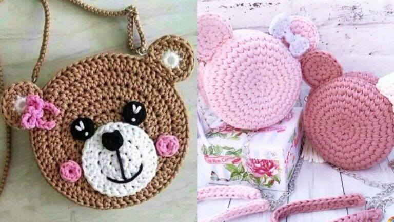 Bolsinhas de Crochê Infantil: Acessório Criativo com Vídeo Tutorial