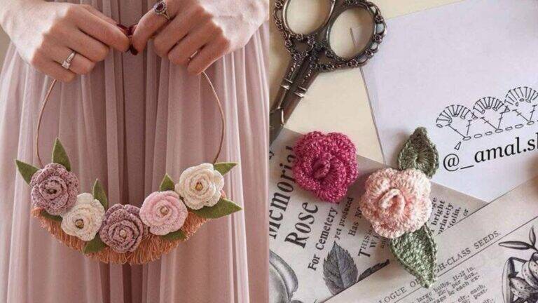 Flores de Crochê: Encanto Artesanal que Transforma Qualquer Peça