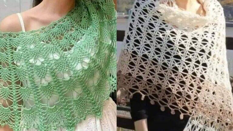 Xales e Pashminas em Crochê: Elegância Artesanal com Gráficos para Criar e Arrasar
