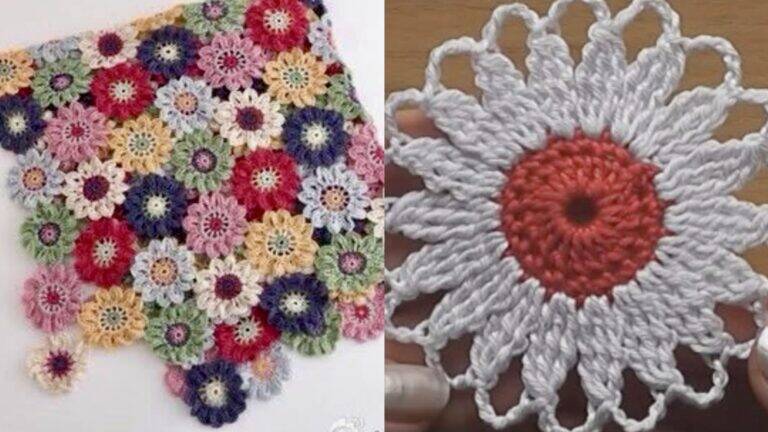 Motivos Florais em Crochê: Transforme Blusas Simples em Peças Encantadoras