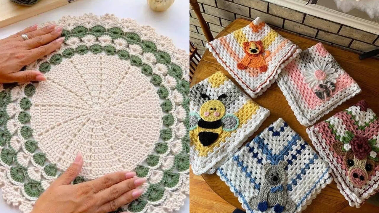 Peças diversas em crochê que fazem sucesso na decoração!