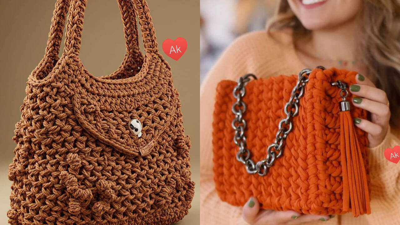 20 bolsas de crochê artesanais que estão em alta em 2025