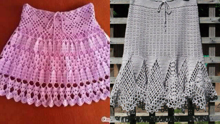 Saias de crochê artesanais que encantam com estilo!