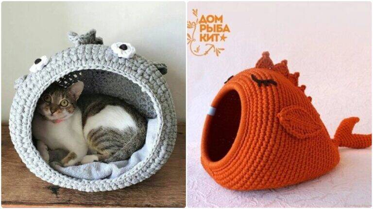 Crochê pet: caminhas lindas e artesanais para gatos e cachorros