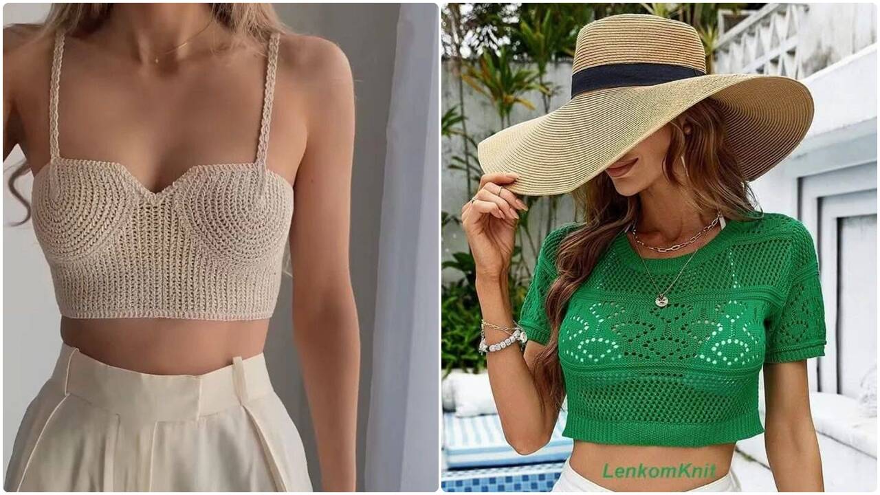 Invista em croppeds de crochê sofisticados com estilo jovem!
