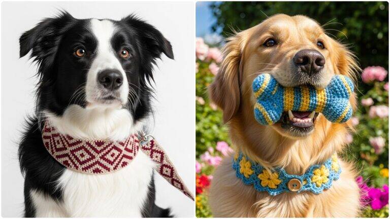 Você pode fazer e seu amigo de quatro patas vai amar: acessórios úteis e charmosos do crochê pet!