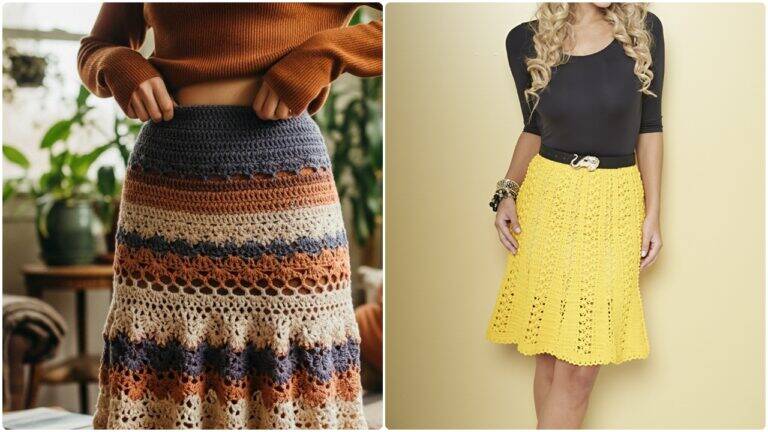 Modelos de Saias de crochê sofisticadas e lindas para moda feminina!