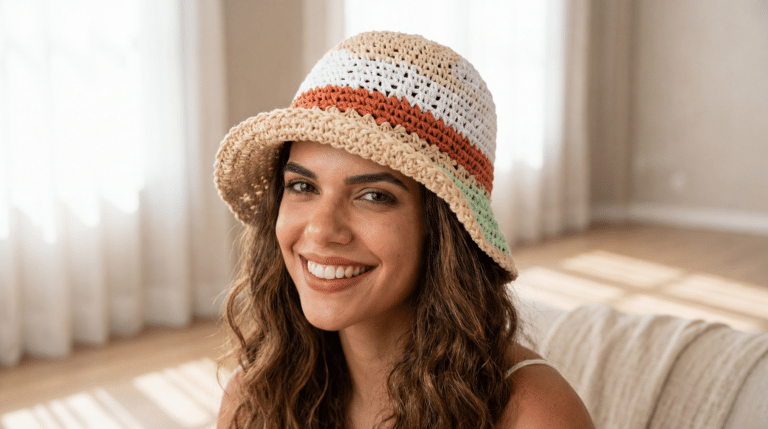 Chapéus de crochê para o verão: modelos que valorizam o rosto e protegem com elegância