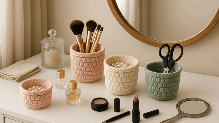 12 Cachepôs de crochê para aprender e transformar sua decoração