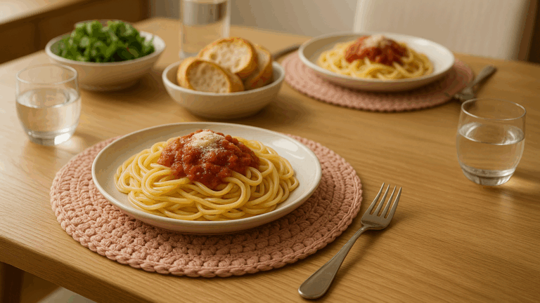 Sousplats de crochê que levam seu jantar a mesa para outro nível!