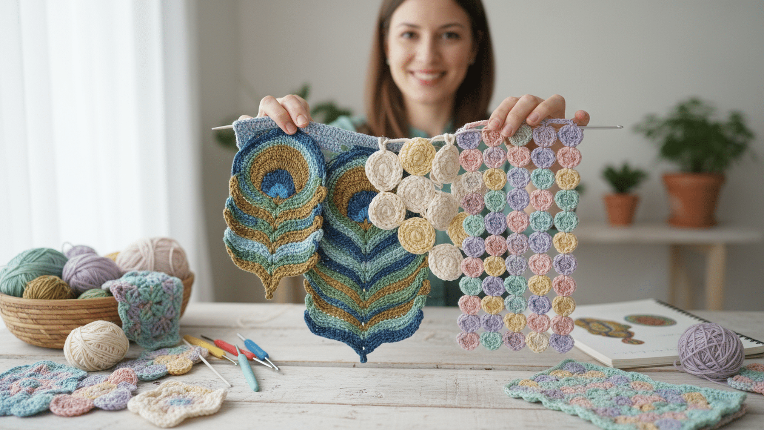 Veja pontos de crochê lindíssimos com gráficos e surpreenda com projetos únicos!