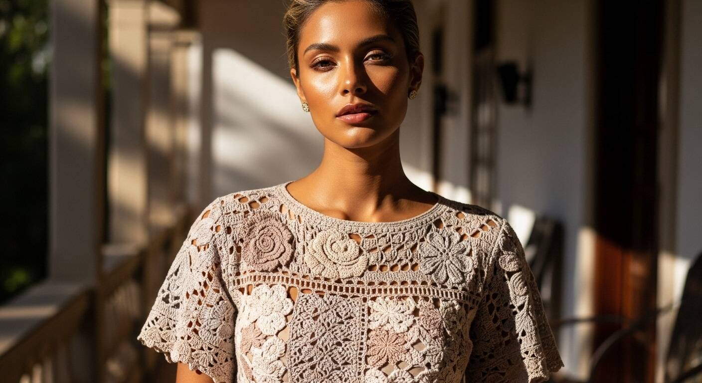 Dê vida ao seu estilo com estas blusas de crochê com pontos incríveis!