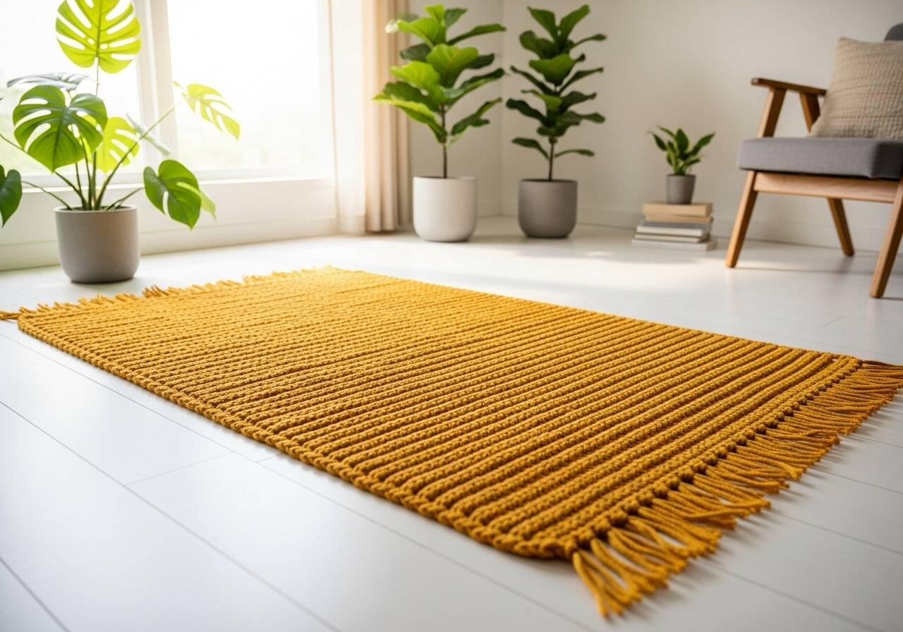 Tapete de Crochê Ponto Rope: O modelo ELEGANTE e fácil que está conquistando as crocheteiras