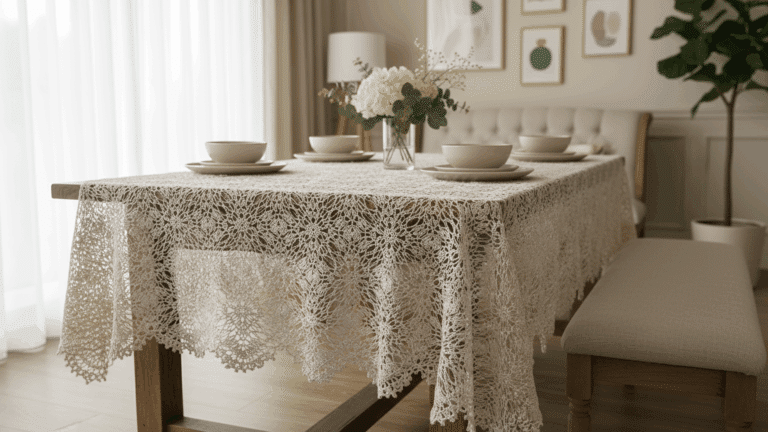 Explore toalhas de mesa em crochê com gráficos grátis e crie peças lindíssimas!