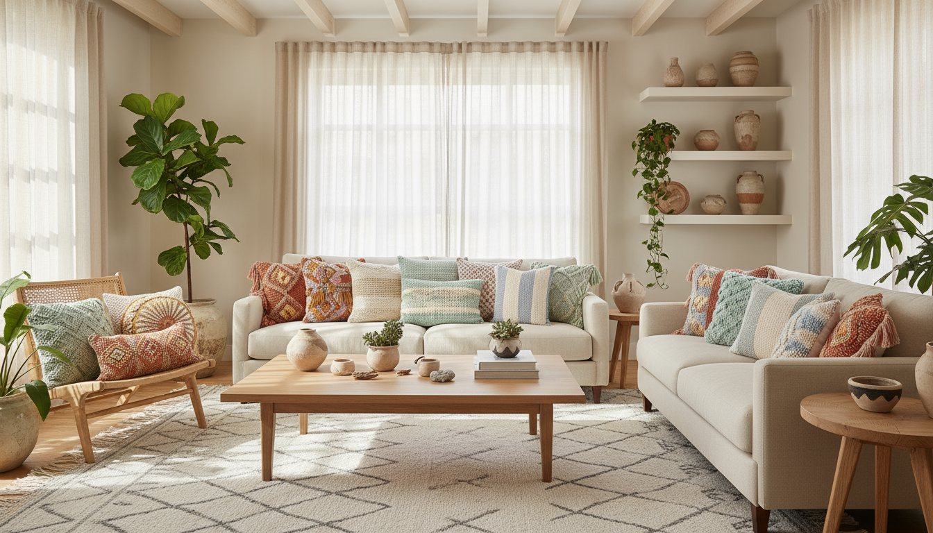Transforme sua decoração com 15 almofadas de crochê que você vai amar