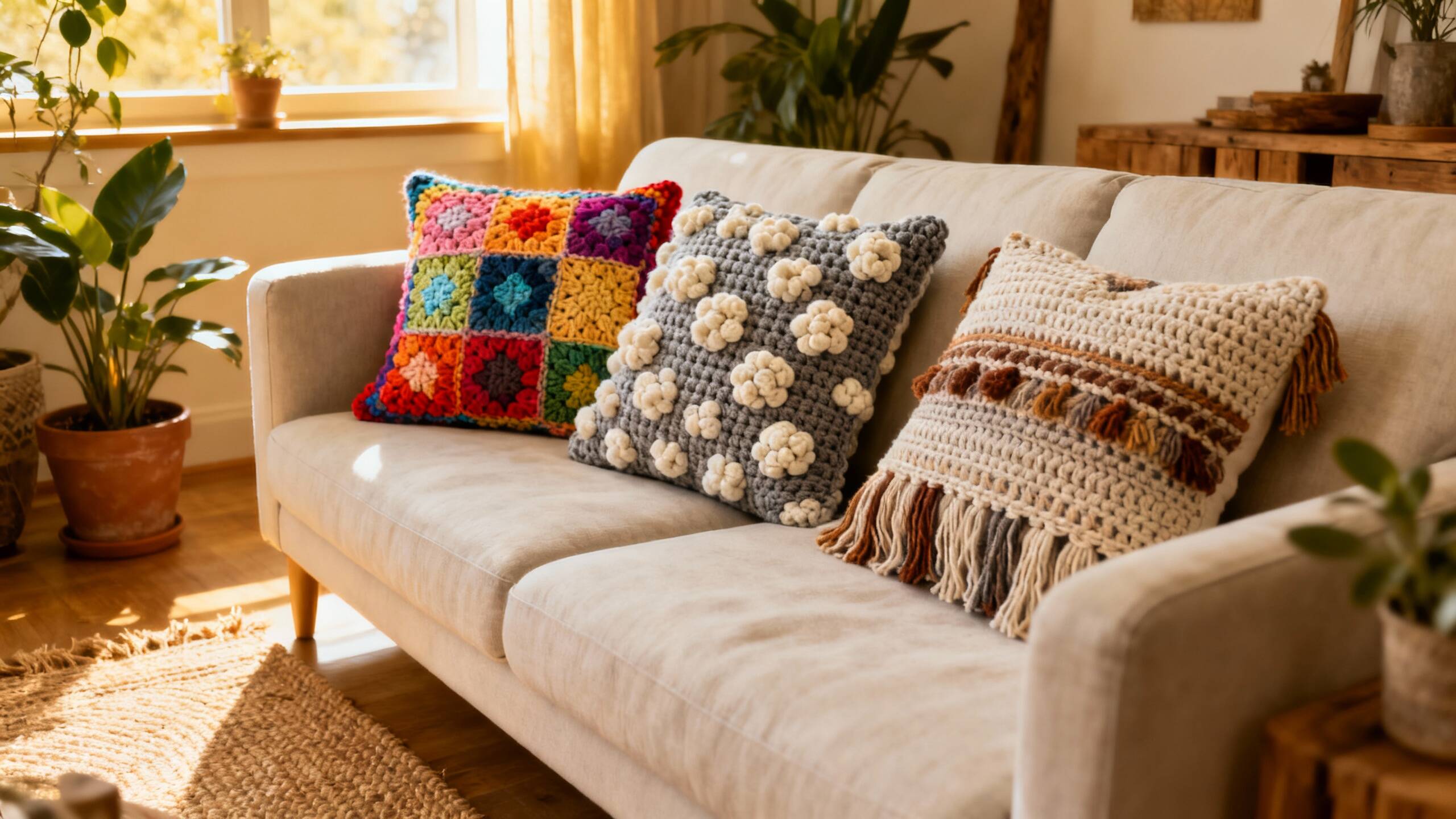 11 almofadas de crochê que vão transformar a sua decoração com elegância