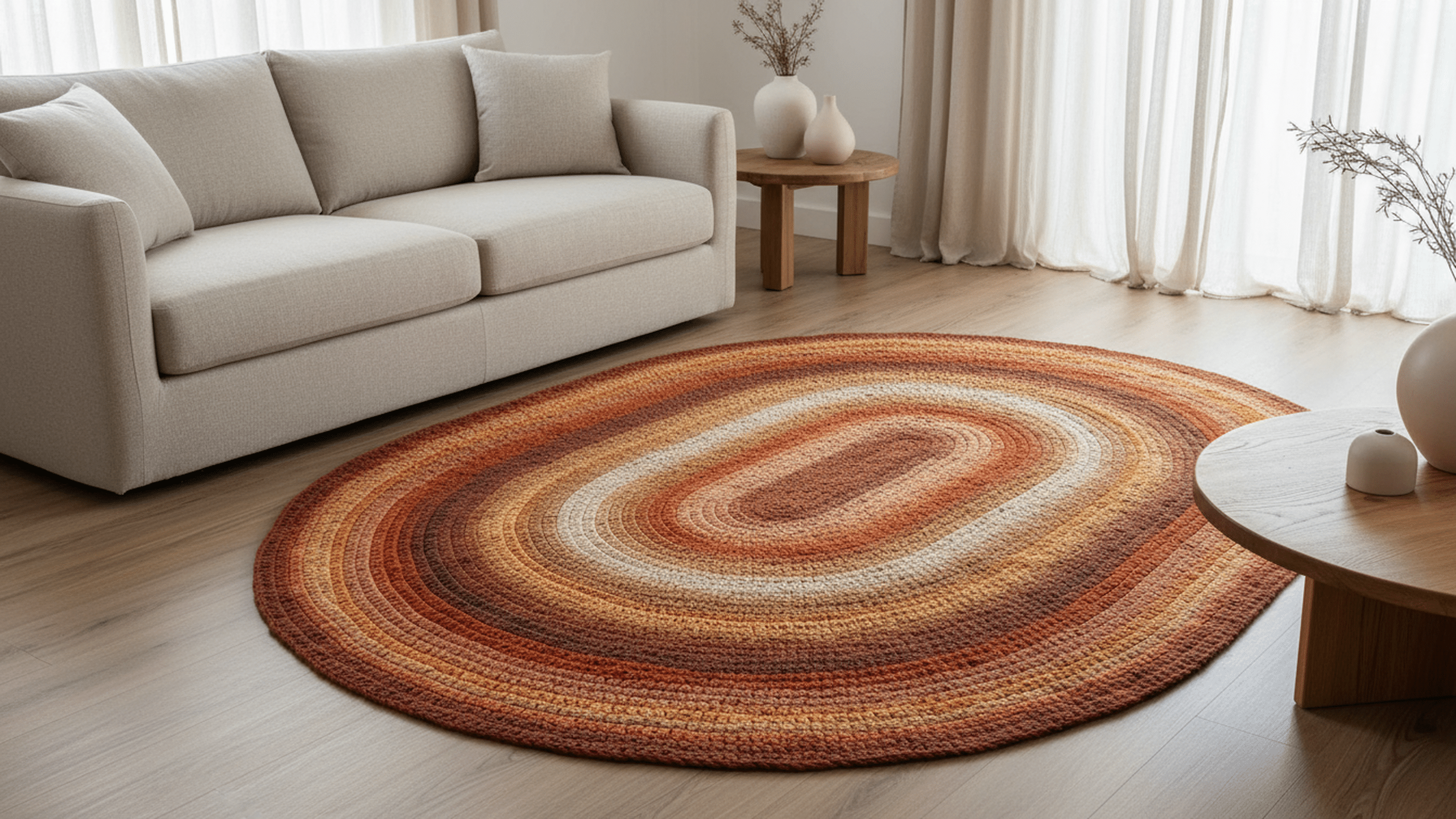 Tapetes de crochê oval elegantes que transformam qualquer ambiente com charme!