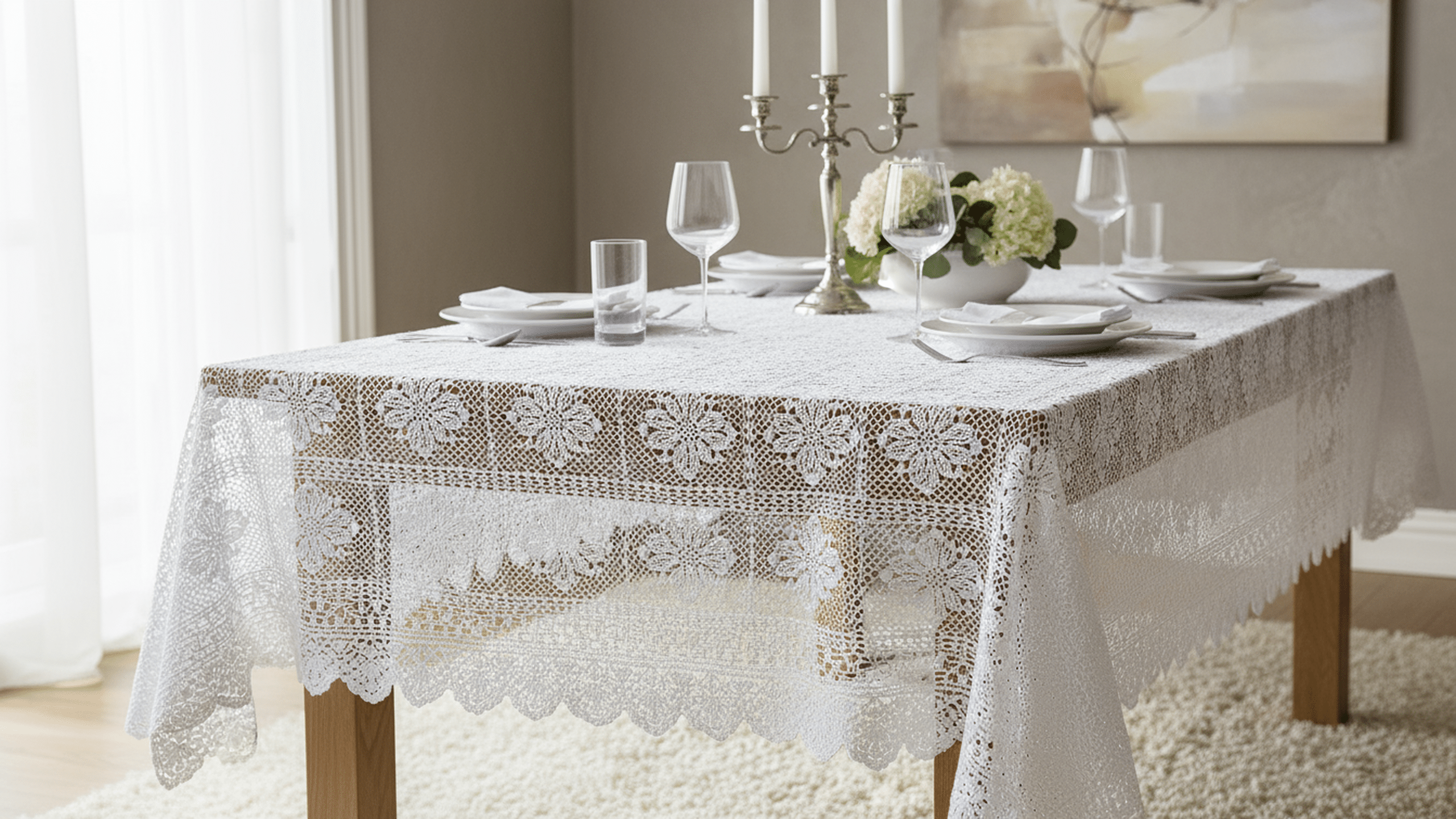 Toalhas de mesa em crochê de luxo para sofisticar sua casa!