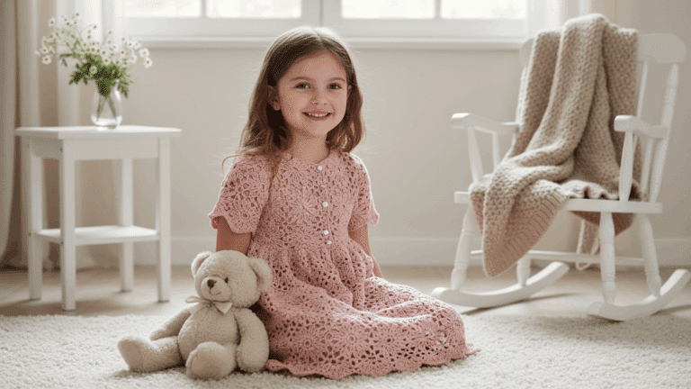 Vestidinhos de crochê infantil cheios de fofura e encanto para as pequenas!