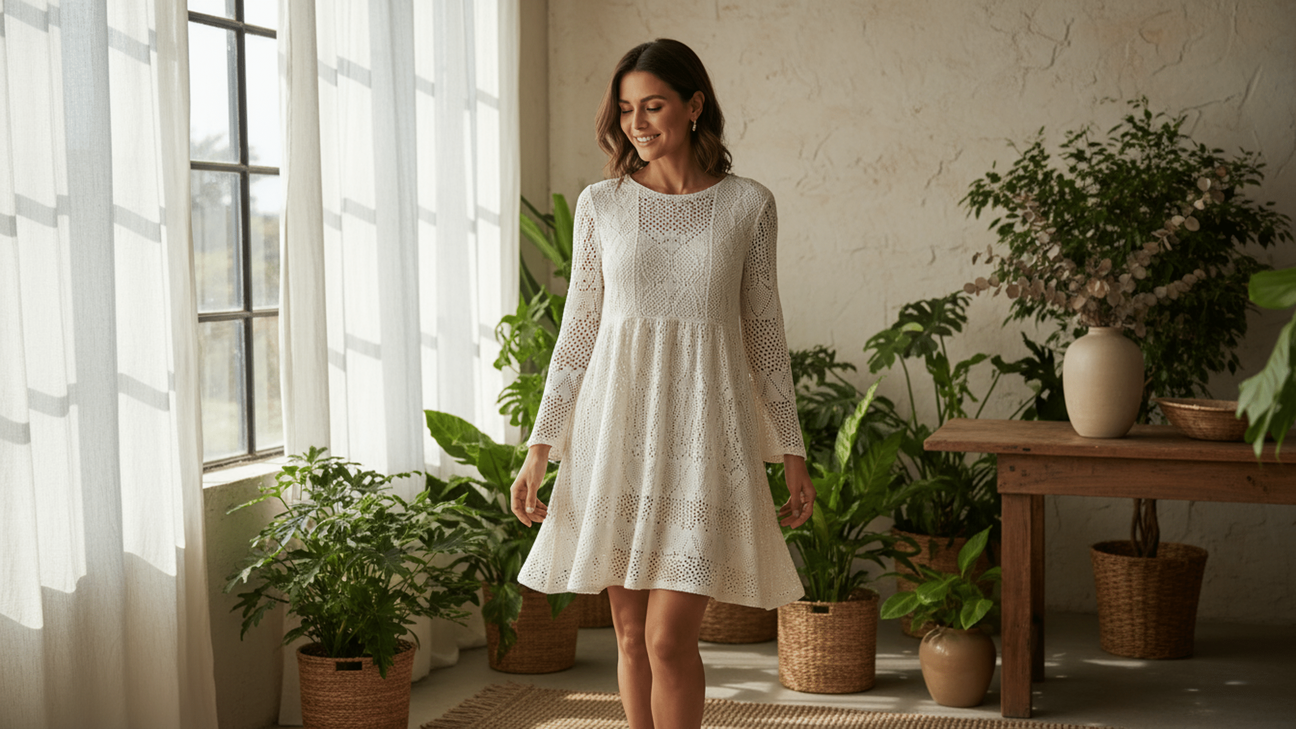 Vestidos de crochê elegantes que estão conquistando o mundo da moda em 2025!