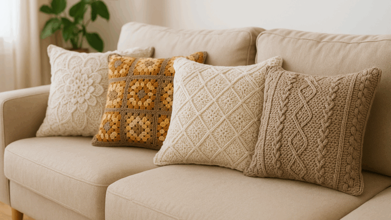 15 Almofadas de crochê que transformam sua decoração com estilo e gráficos fáceis