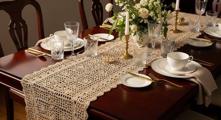 Caminhos de Mesa de Luxo em Crochê: Modelos com Gráficos Que Vão Transformar Sua Decoração