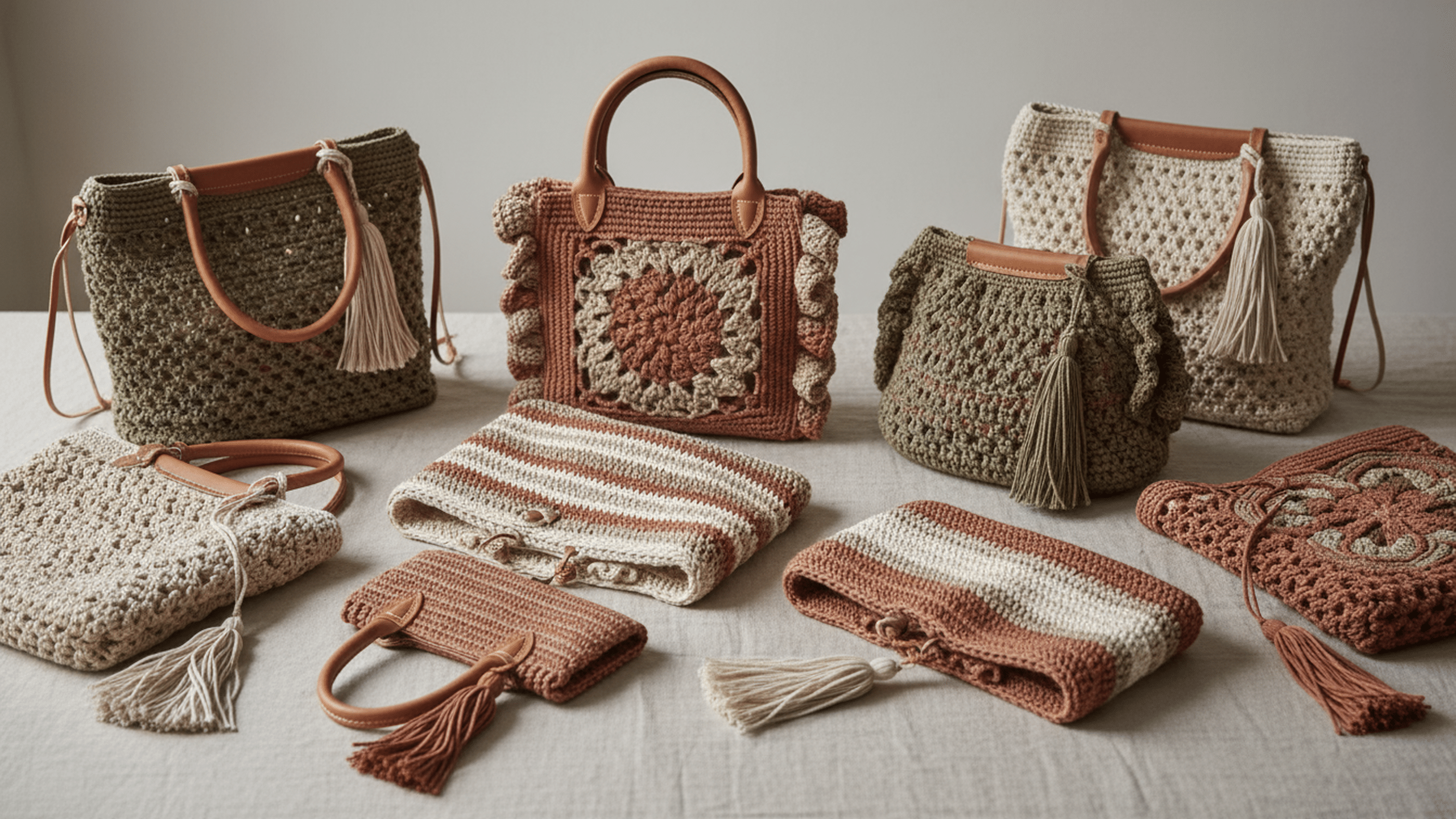 Exclusivas e encantadoras: estas 12 bolsas de crochê vão te apaixonar!
