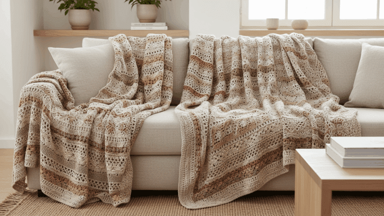 Estas 18 mantas de crochê vão trazer charme e aconchego para a sua decoração!