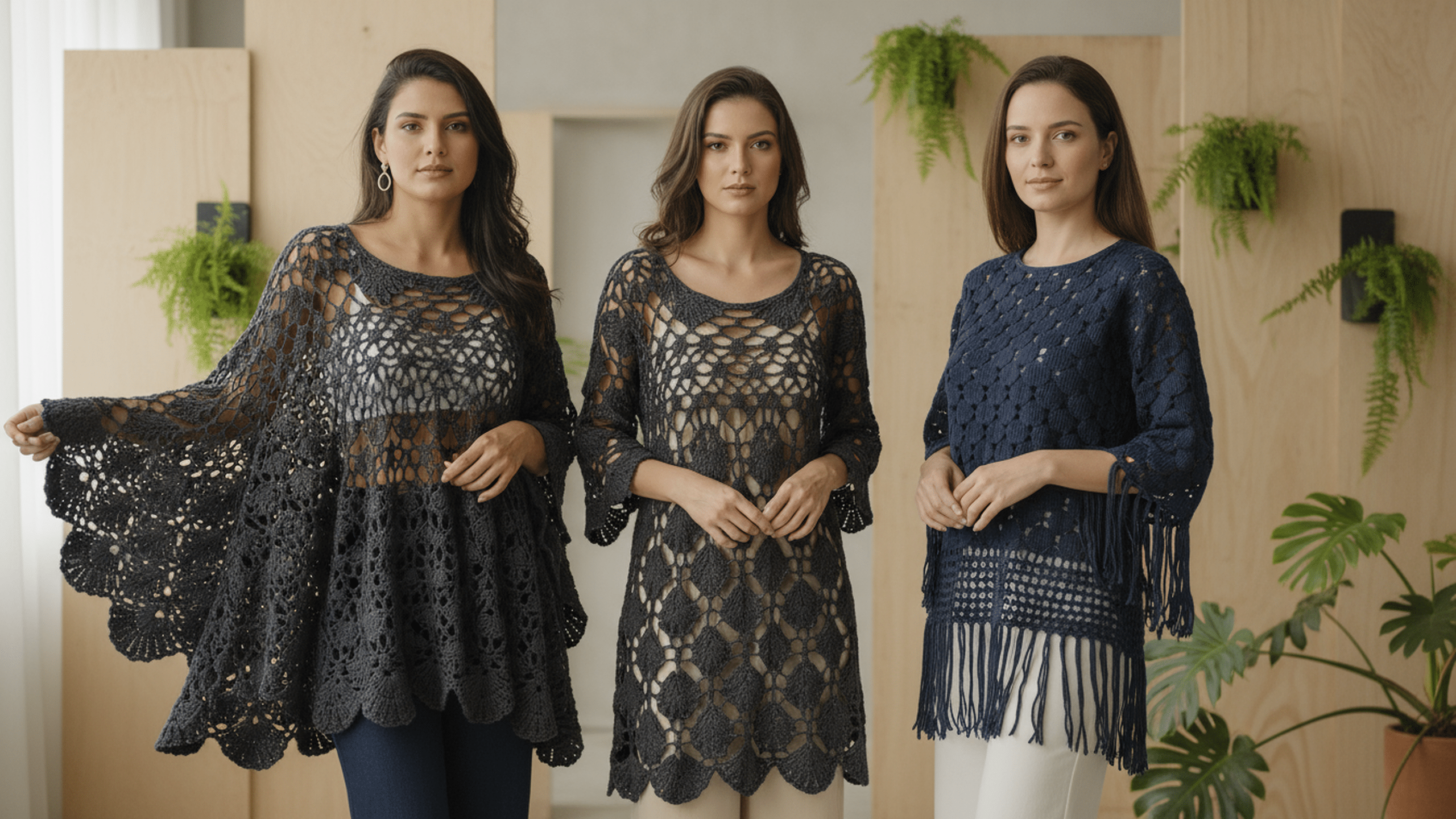 Explore e crie 15 blusas de crochê lindíssimas com gráficos para você copiar!
