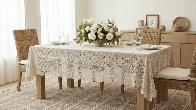 Descubra e crie toalhas de mesa em crochê lindíssimas para decorar e vender!