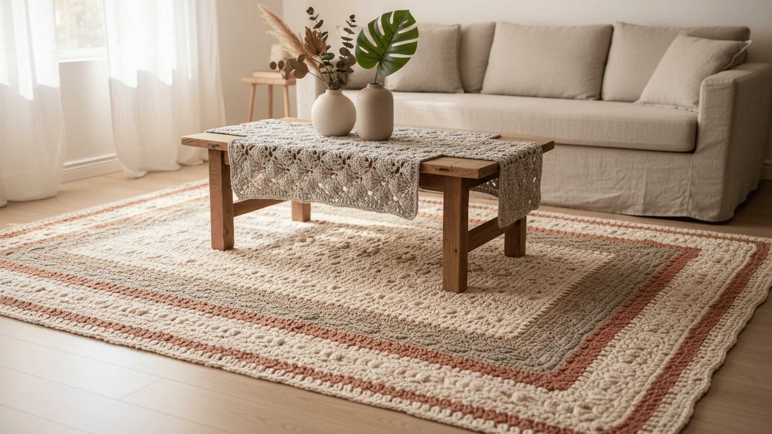 25 tapetes e caminhos de mesa em crochê para decorar sua casa com sustentabilidade!