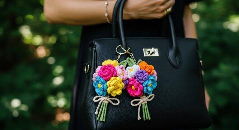 Chaveiros com Flores de Crochê: uma ideia criativa para vender ou presentear