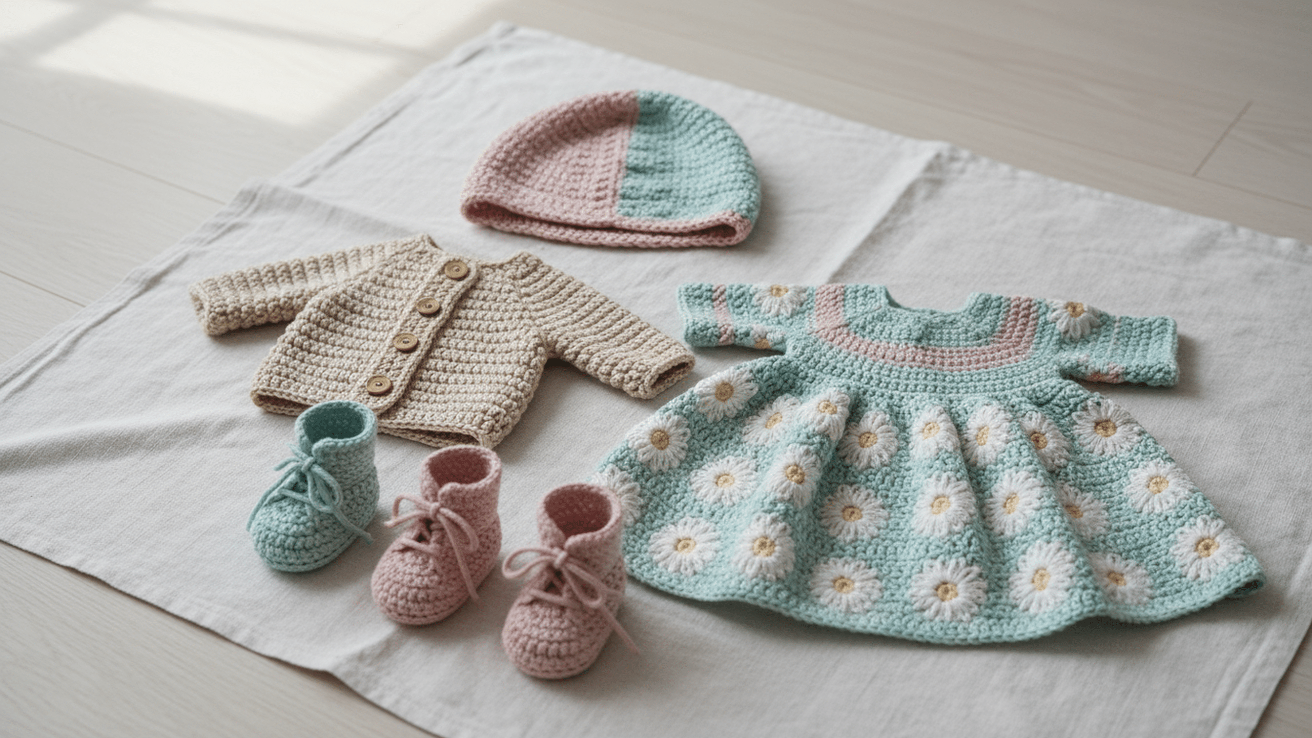 Roupas e acessórios de crochê infantil moderno que vão te encantar!