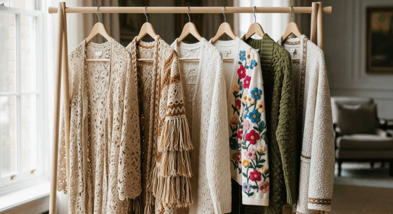 Transforme seu estilo com 25 cardigãs de crochê elegantes com gráficos!