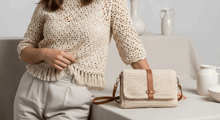 Estas blusas e bolsas de crochê atemporais são perfeitas para você!