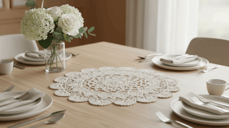 Estes centros de mesa em crochê são perfeitos para a sua decoração!