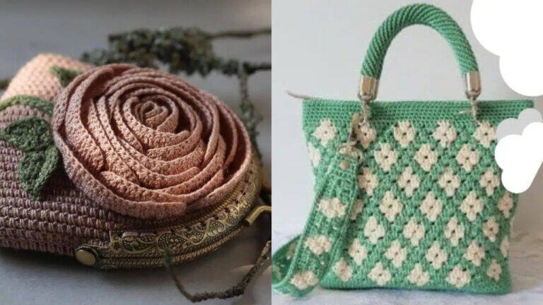 Descubra 22 bolsas de crochê estilosas com pontos diferentes e lindos!