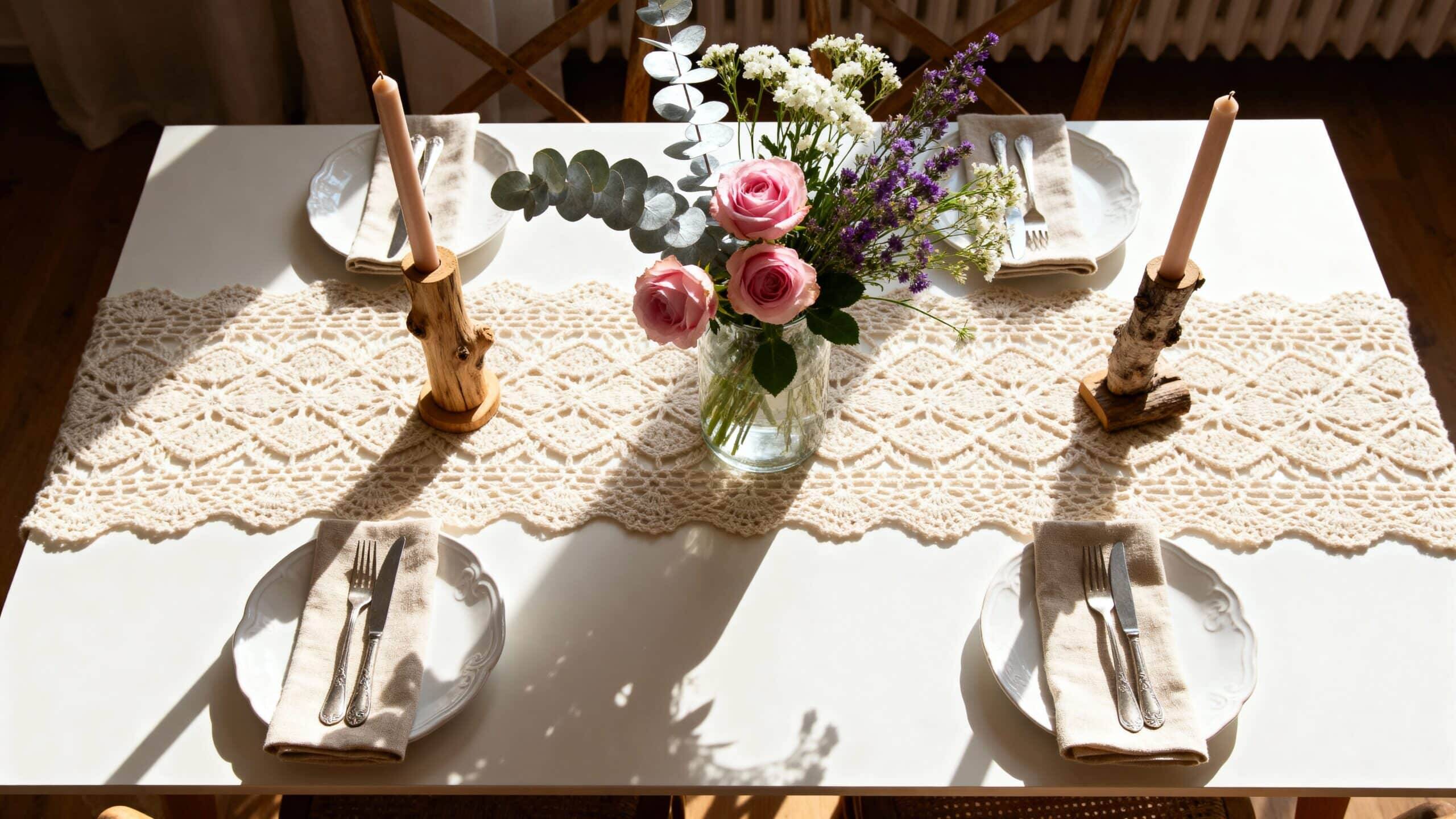 Esses Caminhos de Mesa de Crochê São Tendência — E Vendem Como Água!