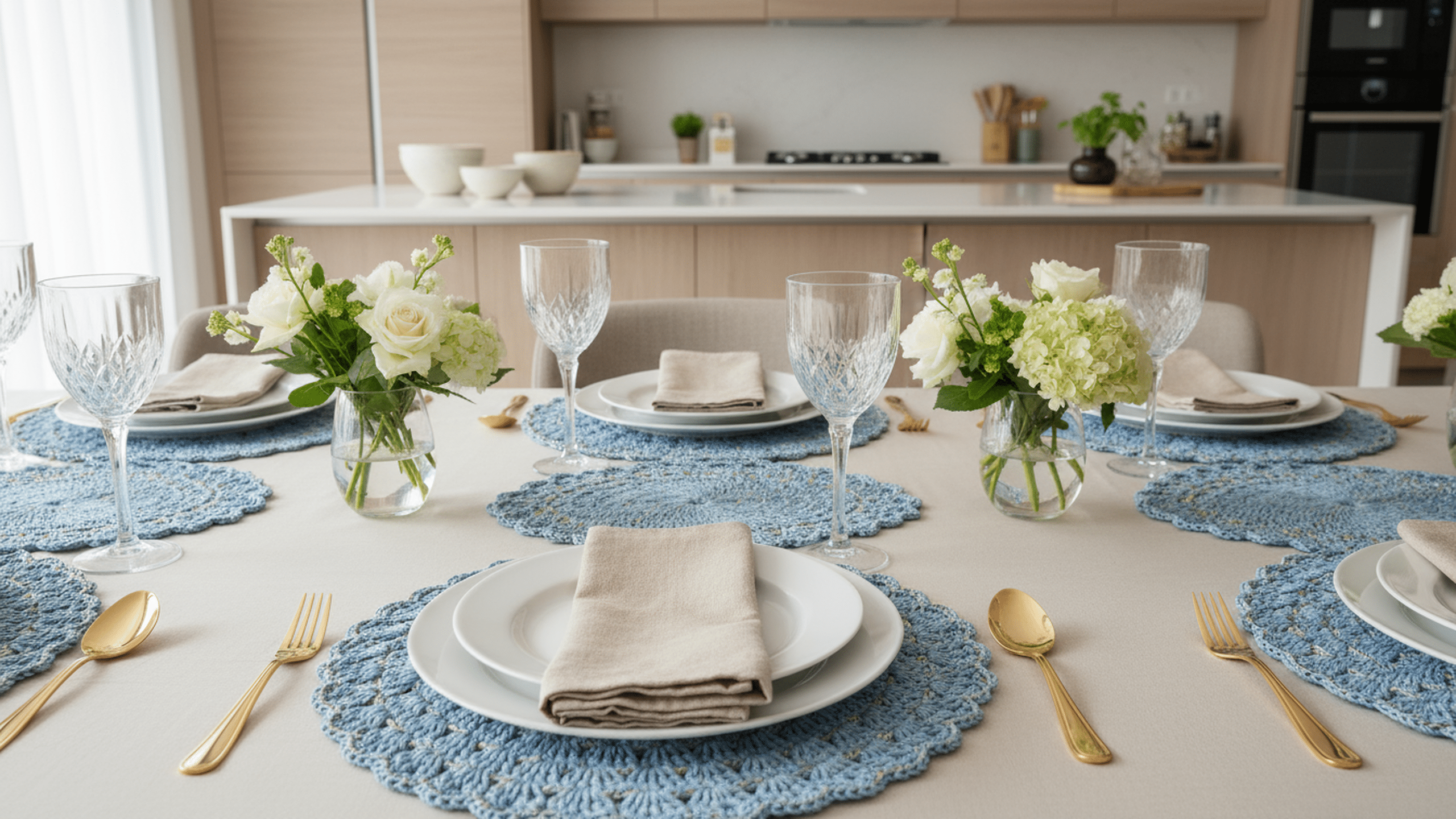 Deixe sua mesa inesquecível com estes sousplats de crochê super sofisticados!
