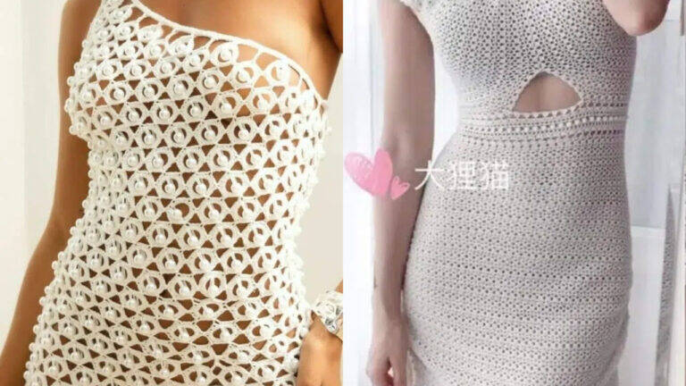 Encante com vestidos de crochê sofisticados e elegantes para festas!
