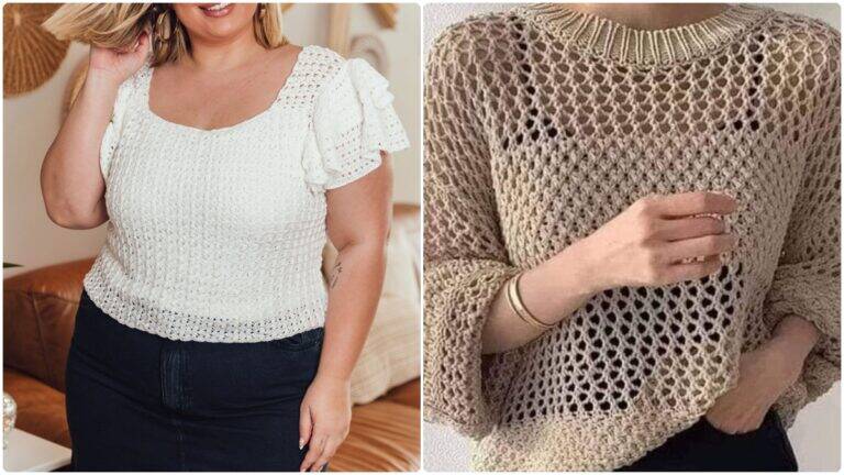 Saiba como fazer usar estas blusas de crochê elegantes com estilo moderno!