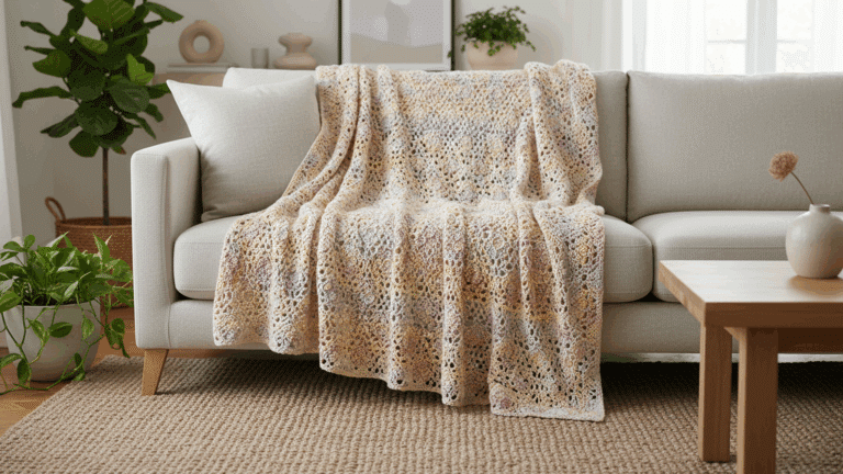Veja e crie lindas mantas de crochê perfeitas para decorar a sua casa!