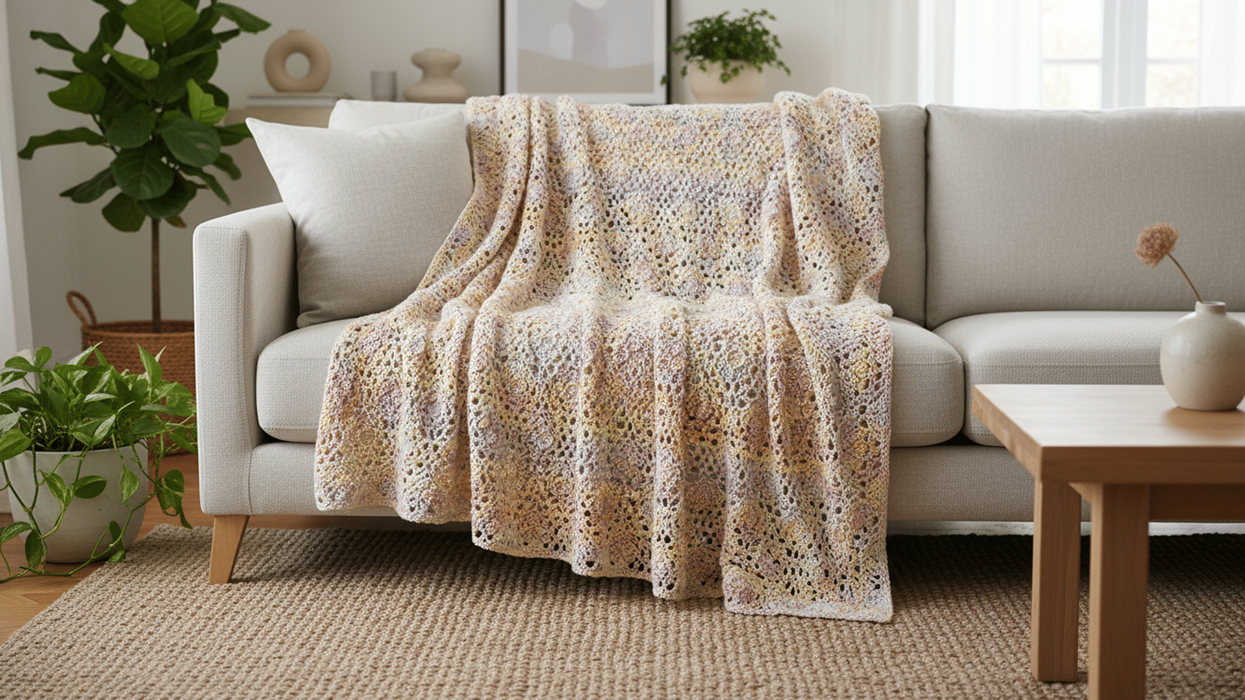 Veja e crie lindas mantas de crochê perfeitas para decorar a sua casa!