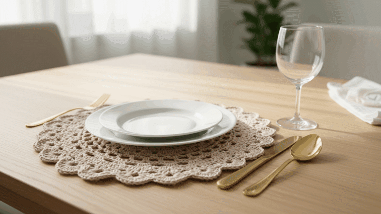 Transforme sua mesa com estes sousplats de crochê charmosos com gráficos!