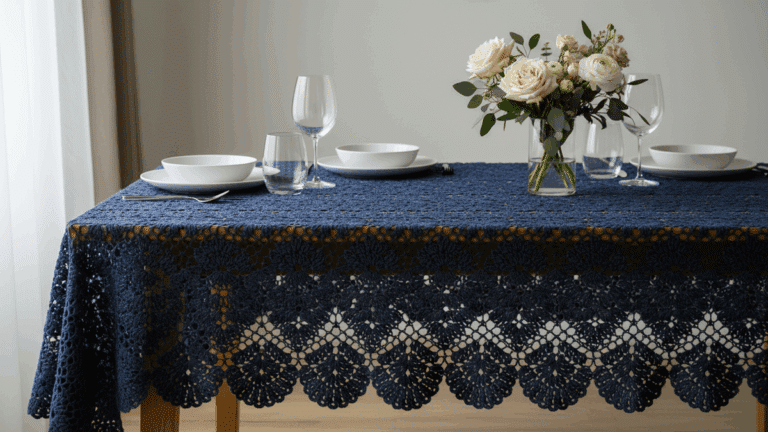 16 Toalhas de mesa em crochê que são puro charme com gráficos para você criar!