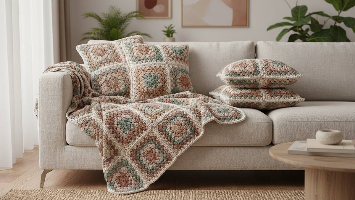 Quadradinhos da vovó que combinam com qualquer projeto de crochê!